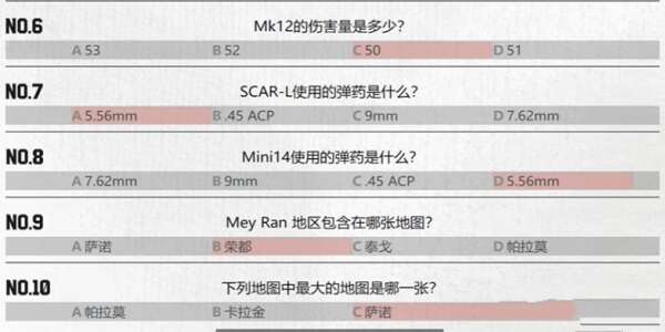 pubg重返故地答题答案大全 吃鸡知识竞赛全题目答案汇总图片2