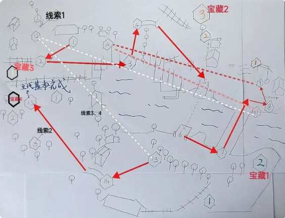 淡墨水云乡虎丘攻略 虎丘秘境宝藏线索分布地图图片1